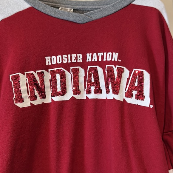 VS PINK Indiana Hoosier Sweatshirt with Sequins - Picture 3 of 4